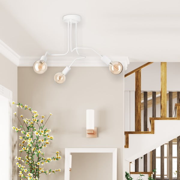 Valge laevalgusti 55x55 cm Domino - LAMKUR-image-1