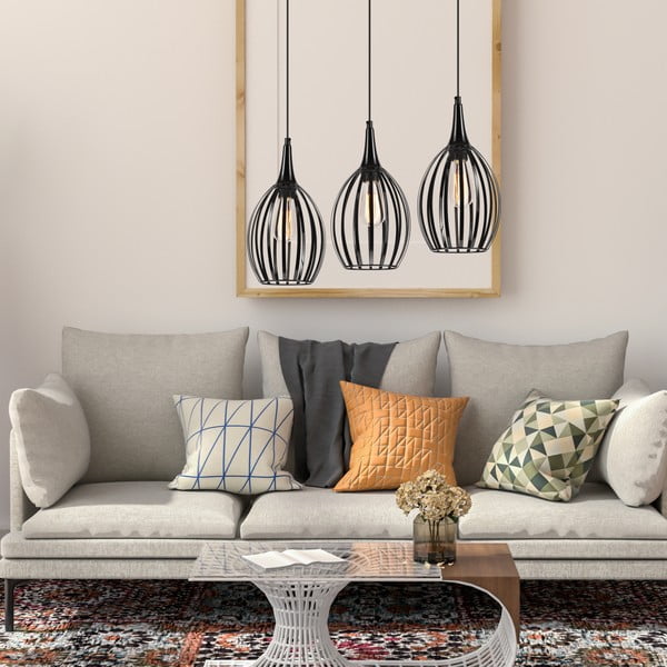 Must rippvalgusti ø 17,5 cm Vincent - LAMKUR-image-2