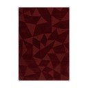 Burgundiapunane käsitsi kootud villane vaip 160x230 cm Shard Red - Flair Rugs
