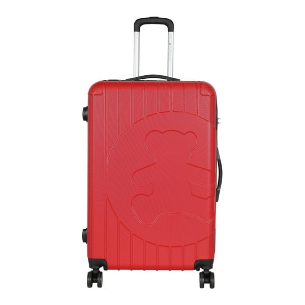 Červený cestovní kufr LULU CASTAGNETTE Philip, 107 l