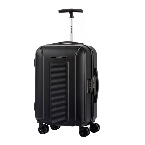 Černé kabinové zavazadlo na kolečkách Murano Spider