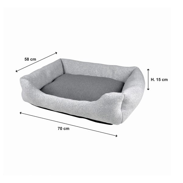 Helehall koeravoodi 70x58 cm Graphene - Love Story-image-4