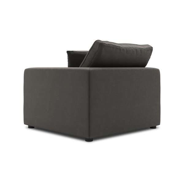 Tmavě hnědá rohová část manšestrové modulární pohovky Windsor & Co Sofas Galaxy, pravý roh-image-3