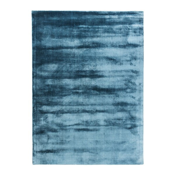 Modrý ručně tkaný koberec Linie Design Lucens, 140 x 200 cm