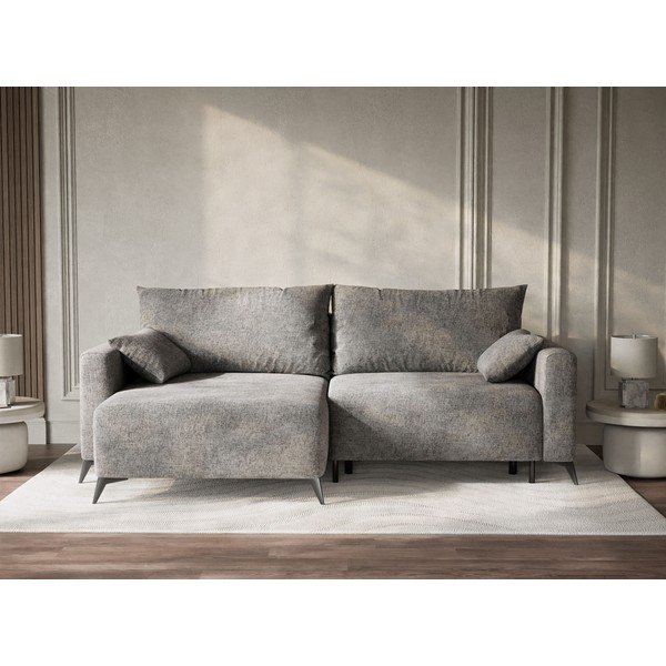 Hall šenilldiivanvoodi/panipaigaga nurgadiivan (vasak nurk/diivanvoodiga) Leon - Maison de Rêve-image-1