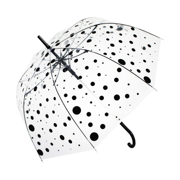 Transparentní holový deštník Ambiance Birdcage Dots, ⌀ 100 cm