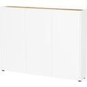 Valge tammespoonist jalatsikapp 138x105x25 cm Libbiano - Germania