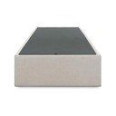 Beež polsterdatud üheinimesevoodi koos panipaigaga 90x190 cm Matters - Kave Home