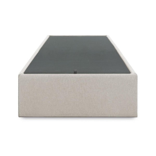 Beež polsterdatud üheinimesevoodi koos panipaigaga 90x190 cm Matters - Kave Home