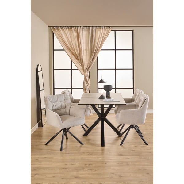 Beež käetugedega söögitool Alonso - Actona-image-3