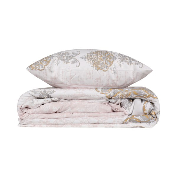 Pruun ja beež puuvillane üheinimesevoodipesu 140x200 cm Daisy - Mijolnir-image-2