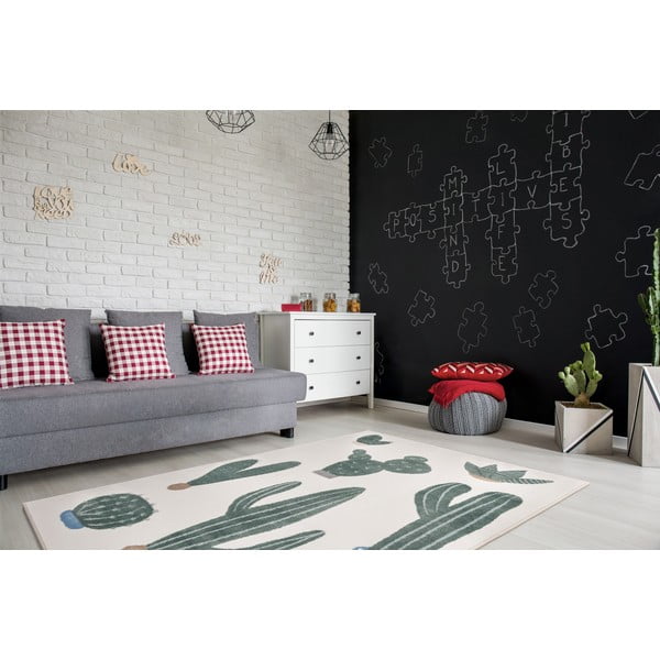 Roheline-elevandiluu värvi laste vaip 160x230 cm Cacto Malachite - FD-image-1