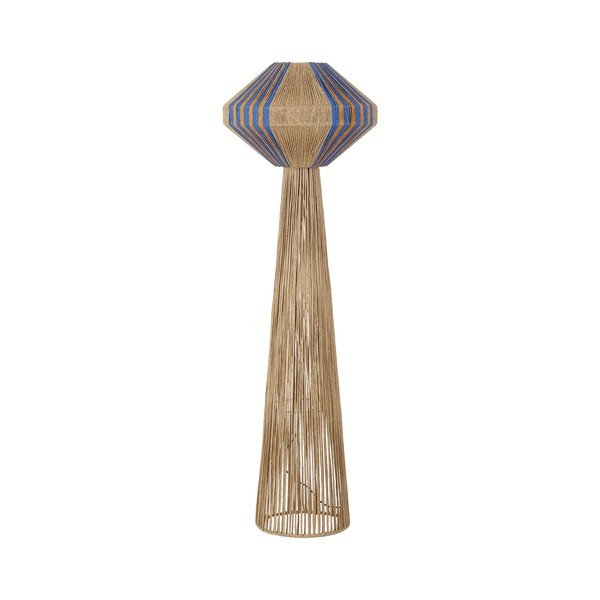 Sinine/naturaalne köiest põrandalamp (kõrgus 152 cm) Abby - Nova Luce