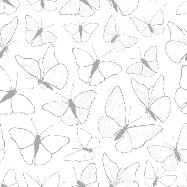 Laste tapeet 10 m x 50 cm Butterflies - Lilipinso