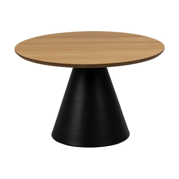 Must-puiduvärvi ümmargune diivanilaud ø 65 cm Soli - Actona-image-3