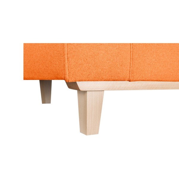 Oranžová trojmístná pohovka Kooko Home Jazz-image-4
