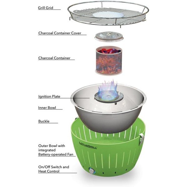 Roostevabast terasest tulealustaja XL - LotusGrill-image-1