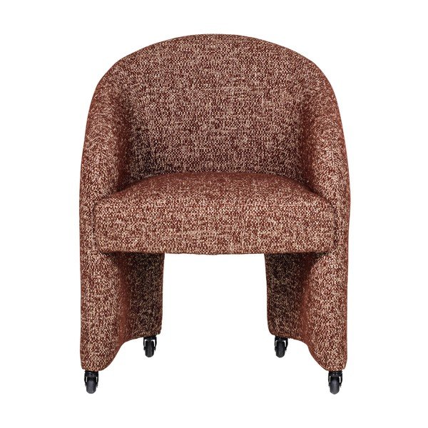 Polsterdatud kontoritool terrakota värvi Cordo - WOOOD-image-2