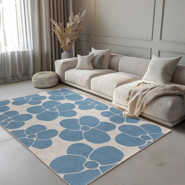 Sinine pestav vaip 160x230 cm Blue Meadow - Mila Home-image-1