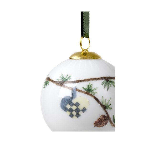 Valge portselanist jõulukaunistus rippuvana Hammershøi - Kähler Design-image-4