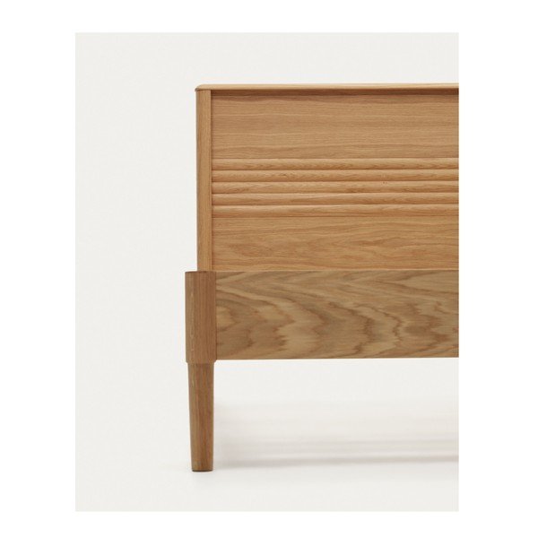 Tammepuidust üheinimesevoodi koos voodipõhjaga 90x200 cm Lenon - Kave Home-image-4