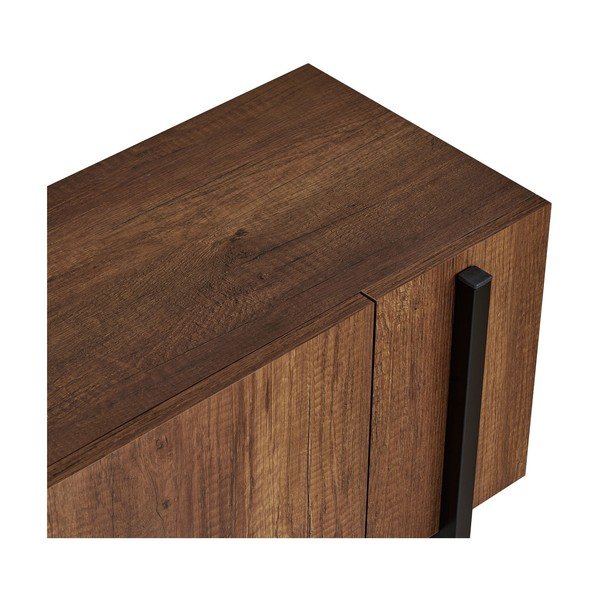 Tume naturaalses toonis pähklipuust televiisorilaud 180x45x30 cm Nexus - Kalune Design-image-4