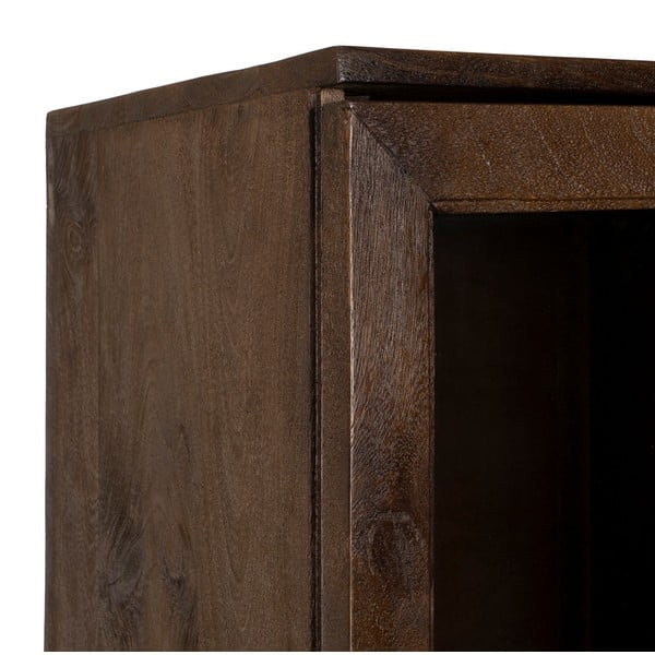 Pruun mangopuidust vitriinkapp 40x180x40 cm Ravi - Ixia-image-3