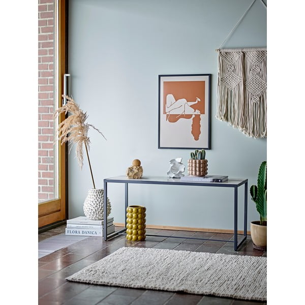 Kreemjas käsitsi valmistatud kivivara vaas Spikey - Bloomingville-image-4