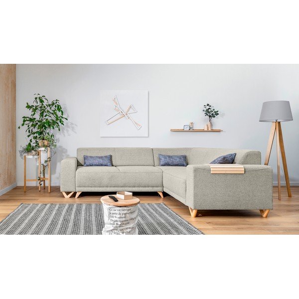 Beež lahtikäiv/panipaigaga nurgadiivan (parem nurk/L-kujuline) Classy Sophie – Miuform-image-1