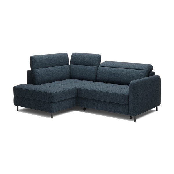 Sinine sametist lahtikäiv/sahtliga nurgadiivan (vasak nurk/L-kujuline) Barea – ELTAP-image-2