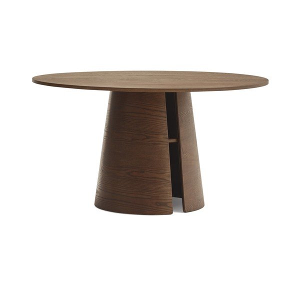 Ümmargune söögilaud saarepuust dekoratsiooniga, ø 137 cm Cep - Teulat-image-1