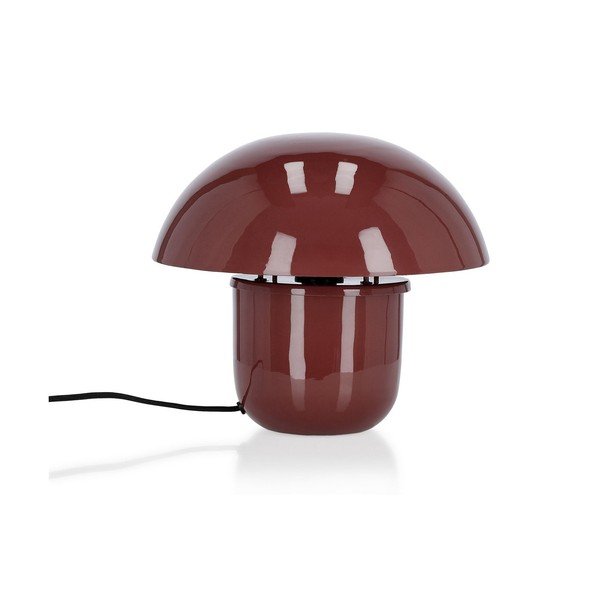 Burgundia värvi metallist laualamp metallvarjuga (kõrgus 27 cm) Koppel - Bizzotto