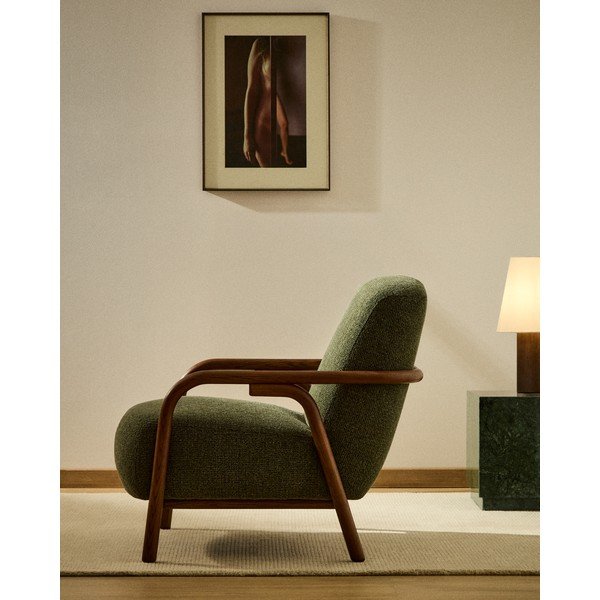 Tumeroheline šenillist tugitool Sylo - Kave Home-image-1