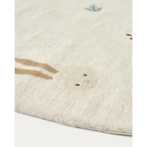 Kreem villane lastevaip ø 120 cm Yanil - Kave Home-image-3