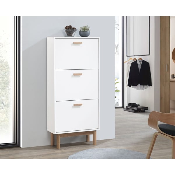 Valge hingedega jalatsikapp Melanie - Støraa-image-1