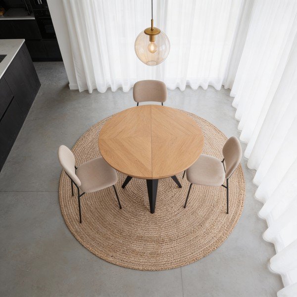 Kokkupandav laud mustade metalljalgadega , ø 120 cm Magnus - Windsor & Co Sofas-image-3