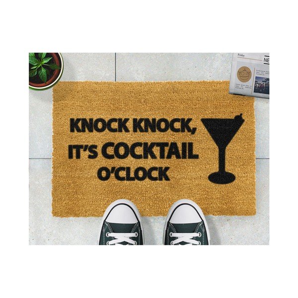 Rohožka z přírodního kokosového vlákna Artsy Doormats Cocktail, 40 x 60 cm-image-2