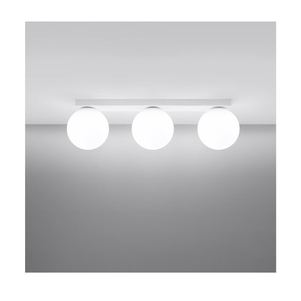 Valge laevalgusti klaasist lambivarjundiga ø 12 cm Umerta - Sollux-image-2