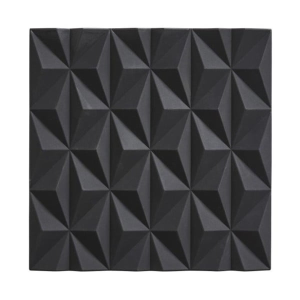Černá silikonová podložka pod horké nádoby Zone Origami Beak