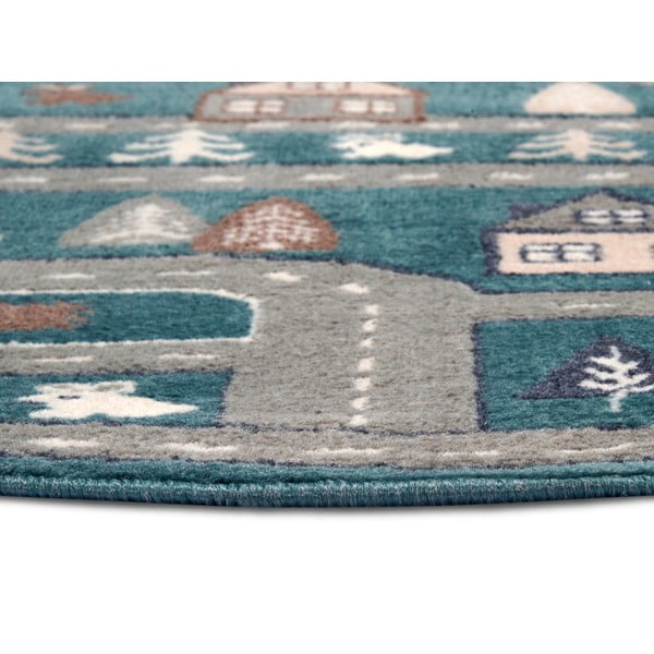 Laste vaip petrooli värvi ø 140 cm Streets - Hanse Home-image-2