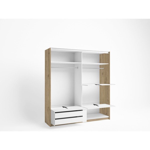 Valge madal kapp 88x35 cm Brisa - Marckeric-image-1