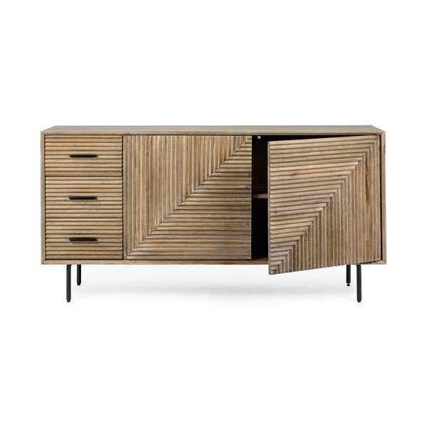 Naturaalne mangopuidust kummut, 160x83x40 cm Darsey – Bizzotto-image-4