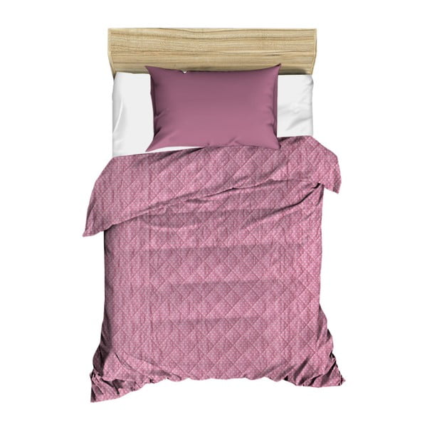 Fialový prošívaný přehoz přes postel Amanda, 160 x 230 cm