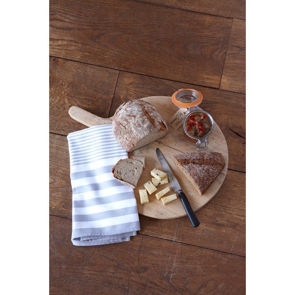 Sada 2 šedých utěrek s proužky Walra, 50 x 50 cm-image-1