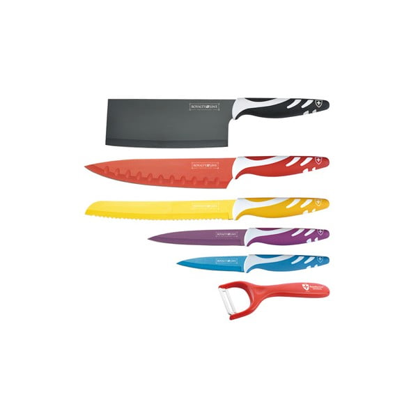 6dílná sada nožů Chef Non-stick Color, barevná