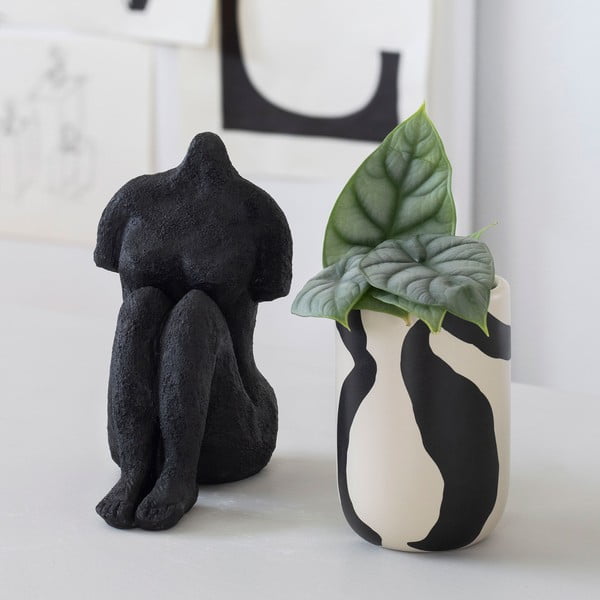 Must-valge keraamiline tass hambaharjade jaoks Icon - Mette Ditmer Denmark-image-4