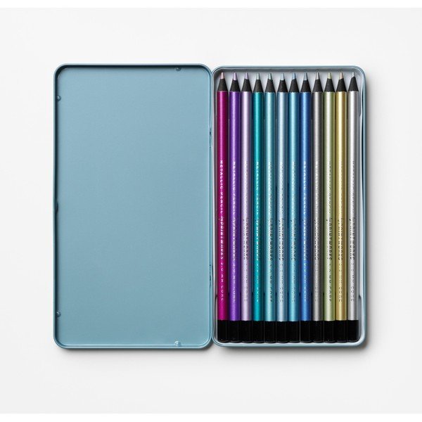 Värvipliiatsite komplekt Metallic - Printworks