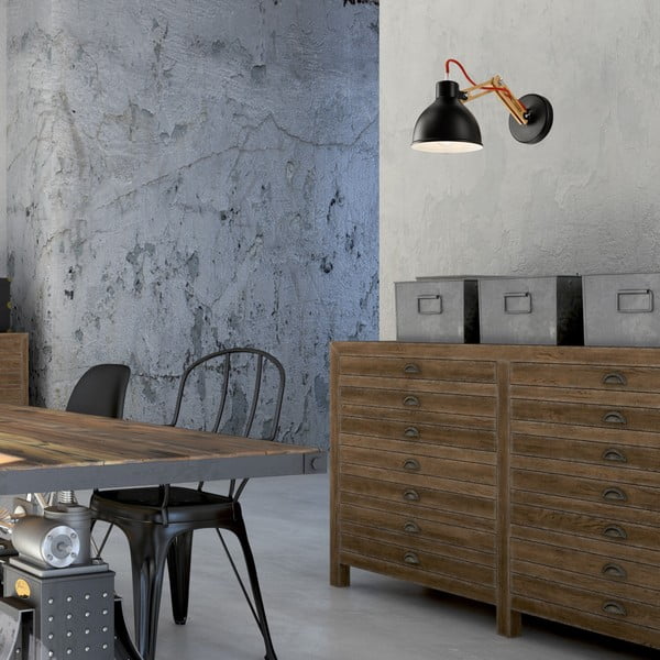 Must-pruun seinavalgusti ø 15 cm Marcello - LAMKUR-image-2