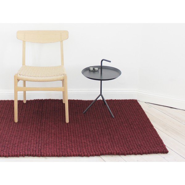 Tume kirsivillane villavaip , 120 x 180 cm Ball Rugs - Wooldot-image-1