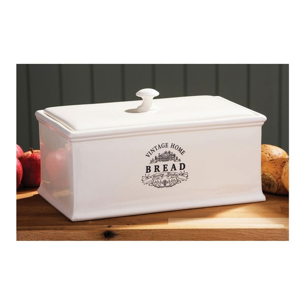 Vintage Home Cream Keraamiline leivakast - Premier Housewares-image-1